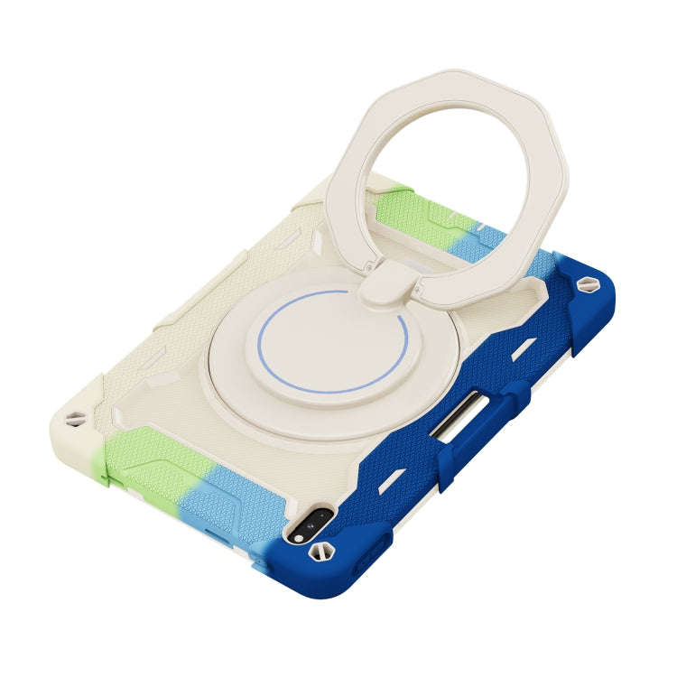 For Huawei Matepad Pro 10.8 Armor Contrast Color Silicone + PC Tablet Case(Colorful Blue)