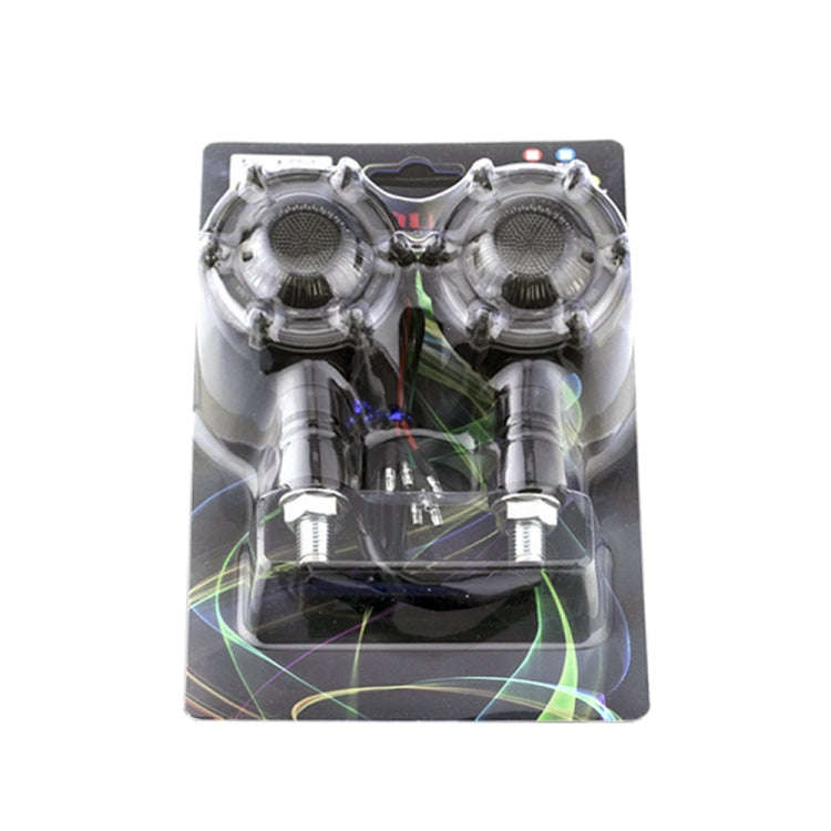 2 PCS PE-ZSD-174 Motorcycle Flashing Rotation Mode LED Two-color Modified Round Turn Signal Light...