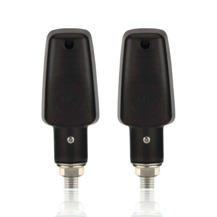 2 PCS PE-ZS102 Motorcycle Retro Style Turn Signal Light(Black + Yellow Light Shell)