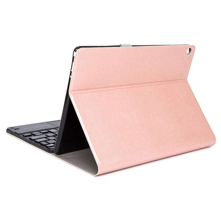 For Lenovo Tab M10 HD Gen 2 Touchpad Bluetooth Keyboard Leather Tablet Case(Rose Gold)
