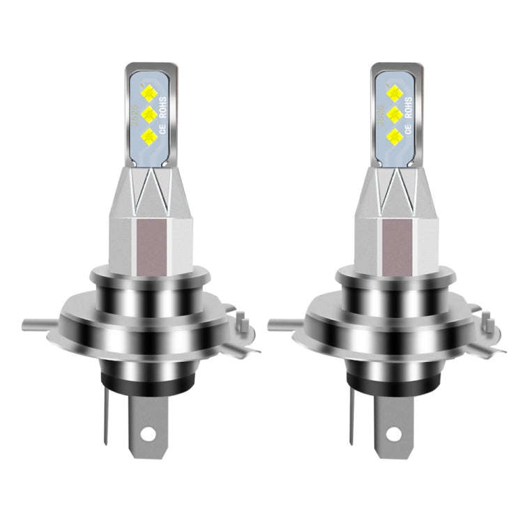 1 Pair H4 DC 12V-24V 12W 1800LM Car LED Fog Light(Yellow Light)