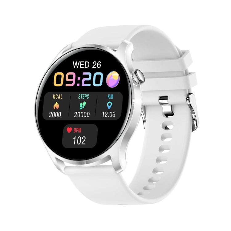 KC08 1.28 inch IPS Screen Smart Wristband, Support Sleep Monitoring/Heart Rate Monitoring(White)