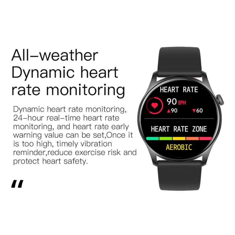 KC08 1.28 inch IPS Screen Smart Wristband, Support Sleep Monitoring/Heart Rate Monitoring(Black)