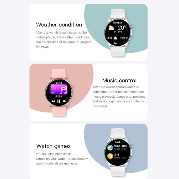 KC08 1.28 inch IPS Screen Smart Wristband, Support Sleep Monitoring/Heart Rate Monitoring(Black)