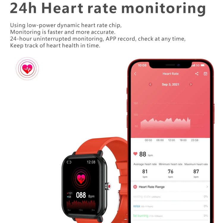 Q9 Pro 1.7 inch TFT HD Screen Smart Watch, Support Body Temperature Monitoring/Heart Rate Monitor...
