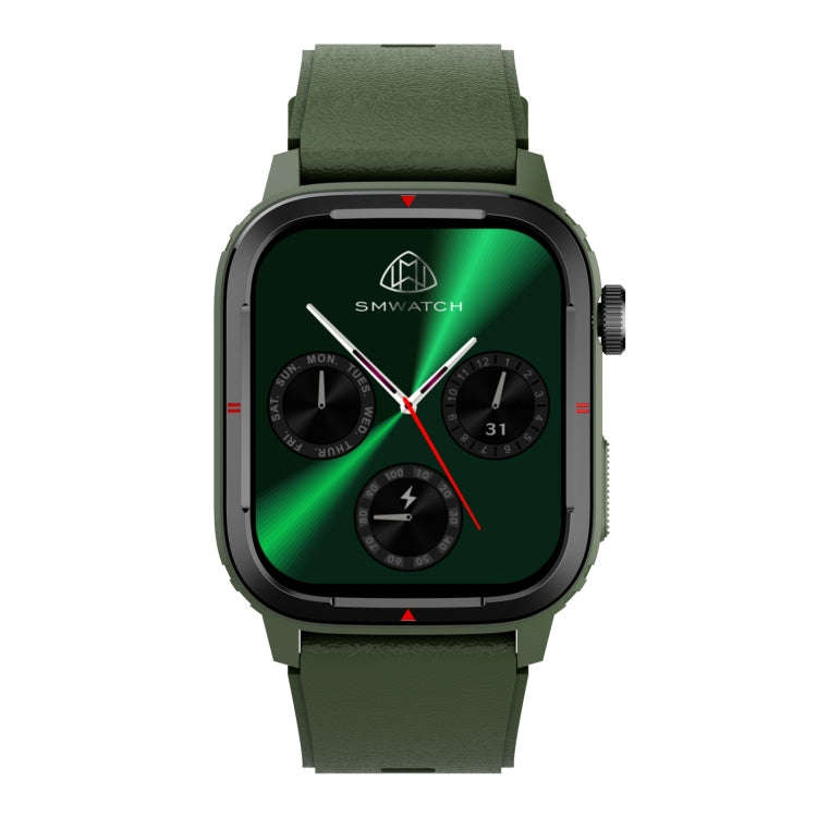 Q25 1.7 inch TFT HD Screen Smart Watch, Support Bluetooth Calling/Blood Pressure Monitoring(Green)