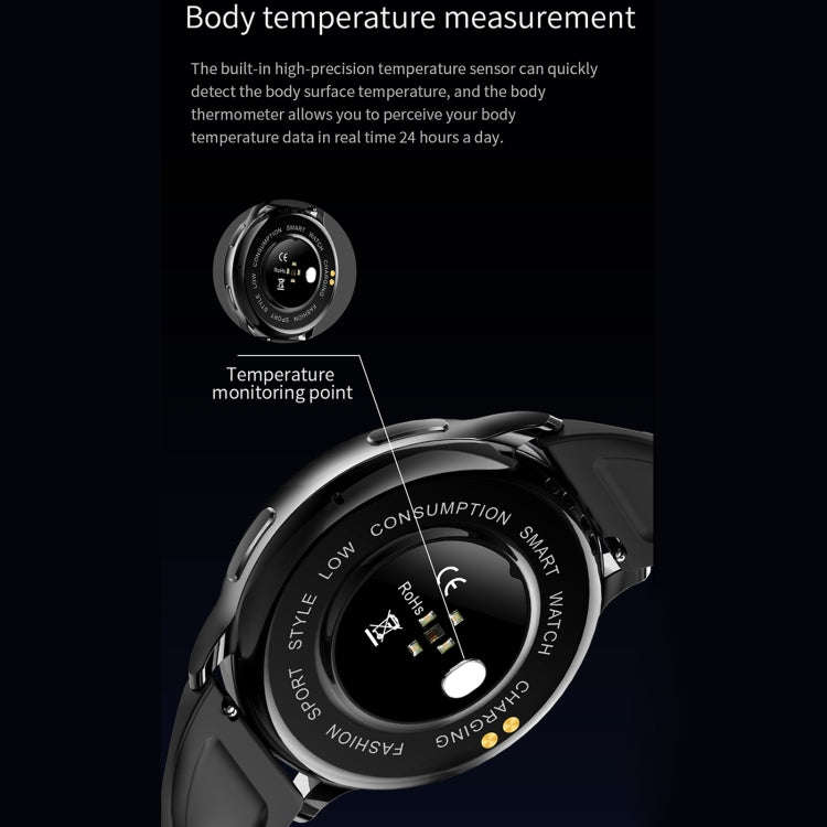 Y33 1.32 inch TFT Color Screen Smart Watch, Support Bluetooth Calling/Blood Pressure Monitoring(B...