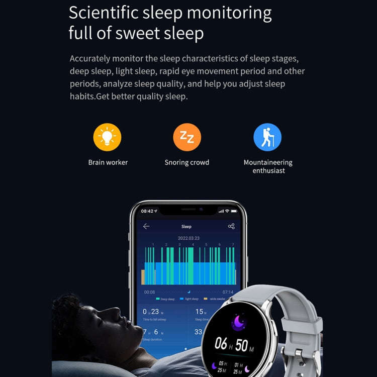 Y33 1.32 inch TFT Color Screen Smart Watch, Support Bluetooth Calling/Blood Pressure Monitoring(B...