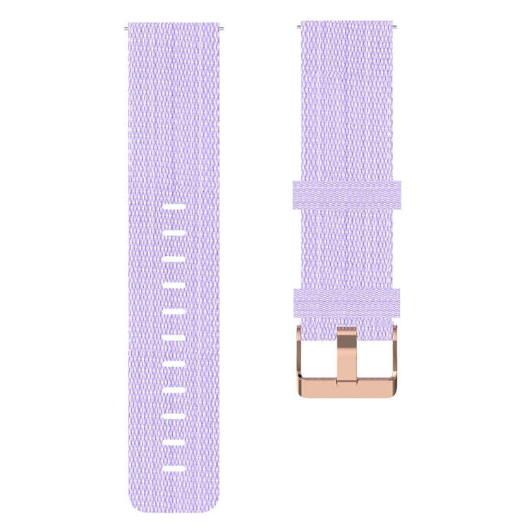 For ID205 19mm Nylon Braided Watch Band(Light Purple)