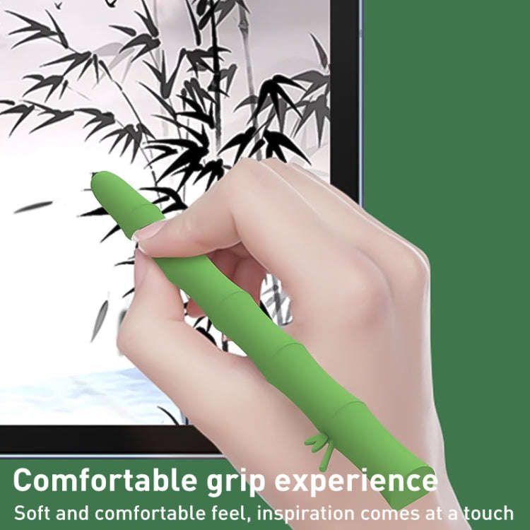 For Samsung Galaxy Tab S6 Lite LOVE MEI Bamboo Liquid Silicone Gel Stylus Pen Protective Case(Lig...