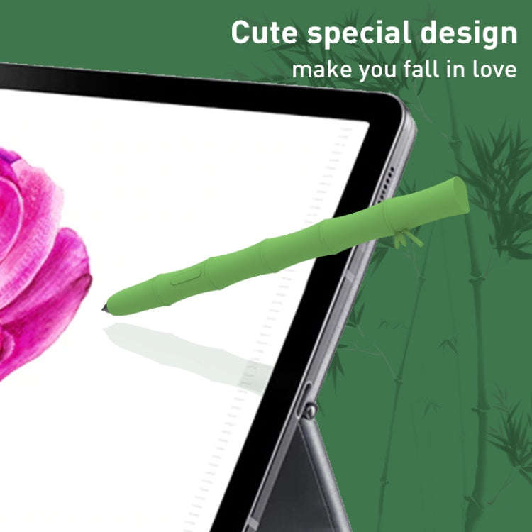 For Samsung Galaxy Tab S6 Lite LOVE MEI Bamboo Liquid Silicone Gel Stylus Pen Protective Case(Lig...