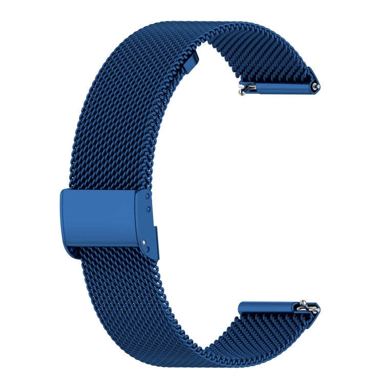 For ID205 / Willful SW021 19mm Stainless Steel Milanese Watch Band(Dark Blue)