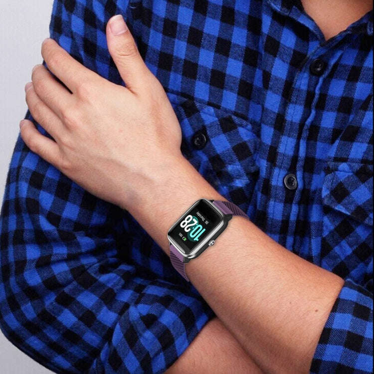For ID205 / Willful SW021 19mm Stainless Steel Milanese Watch Band(Black)