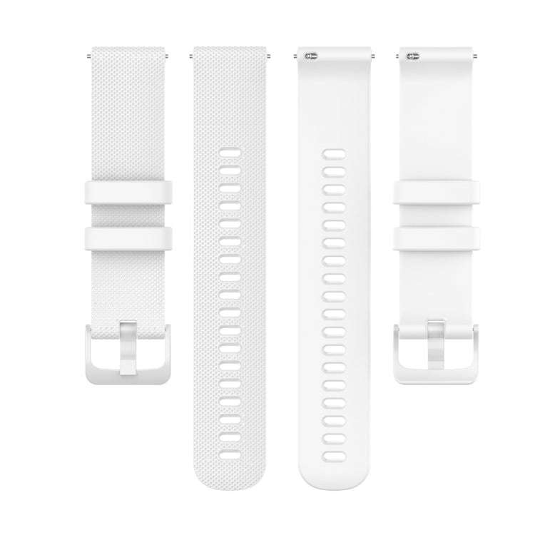 For ID205 / Willful SW021 19mm Silicone Plaid Watch Band(White)