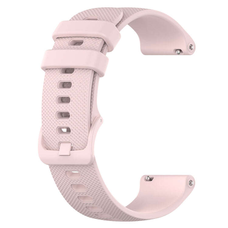 For ID205 / Willful SW021 19mm Silicone Plaid Watch Band(Pink)