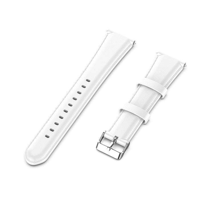 For ID205 / Willful SW021 19mm Oil Wax Leather Watch Band(White)