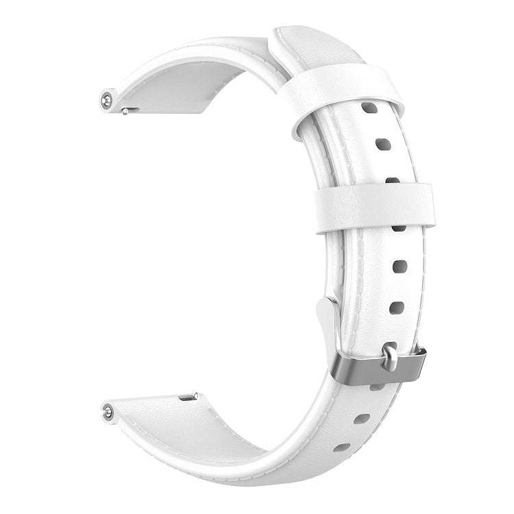 For ID205 / Willful SW021 19mm Oil Wax Leather Watch Band(White)