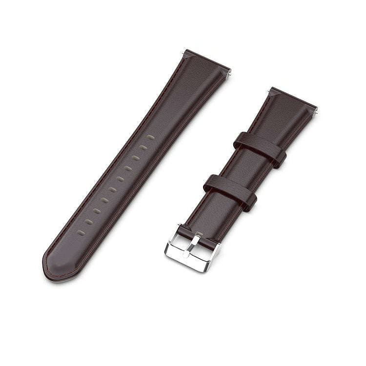 For ID205 / Willful SW021 19mm Oil Wax Leather Watch Band(Coffee)