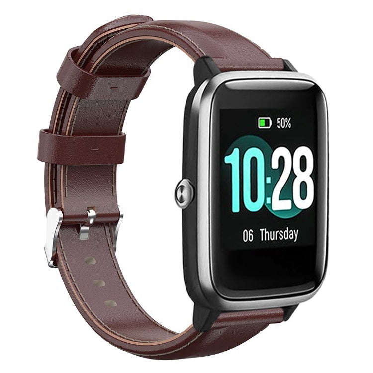For ID205 / Willful SW021 19mm Oil Wax Leather Watch Band(Brown)