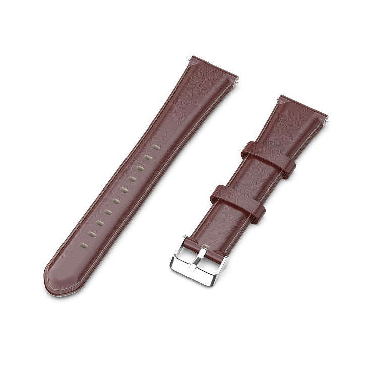 For ID205 / Willful SW021 19mm Oil Wax Leather Watch Band(Brown)