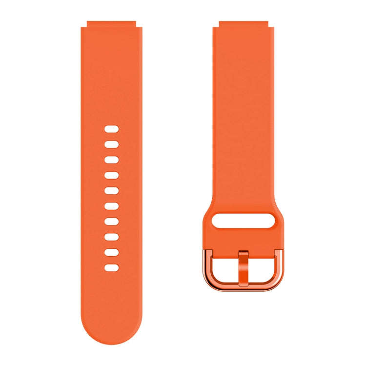 For ID205 / Willful SW021 19mm Electroplating Buckle Silicone Watch Band(Orange)