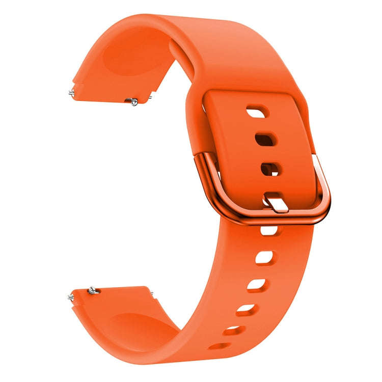 For ID205 / Willful SW021 19mm Electroplating Buckle Silicone Watch Band(Orange)