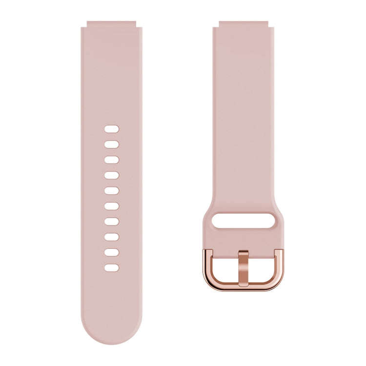 For ID205 / Willful SW021 19mm Electroplating Buckle Silicone Watch Band(Pink)