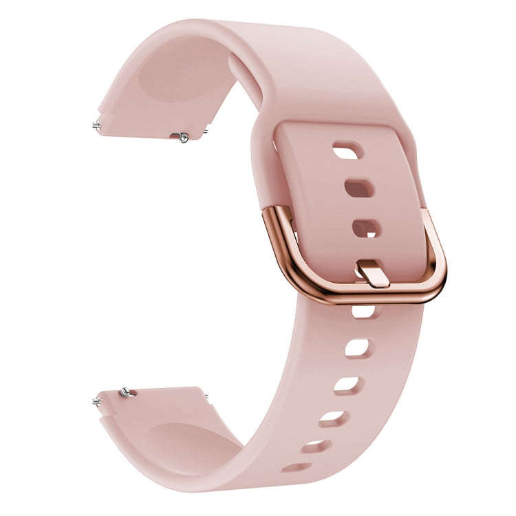 For ID205 / Willful SW021 19mm Electroplating Buckle Silicone Watch Band(Pink)
