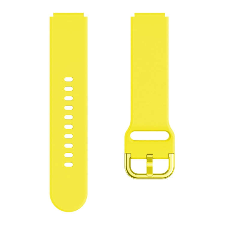 For ID205 / Willful SW021 19mm Electroplating Buckle Silicone Watch Band(Yellow)