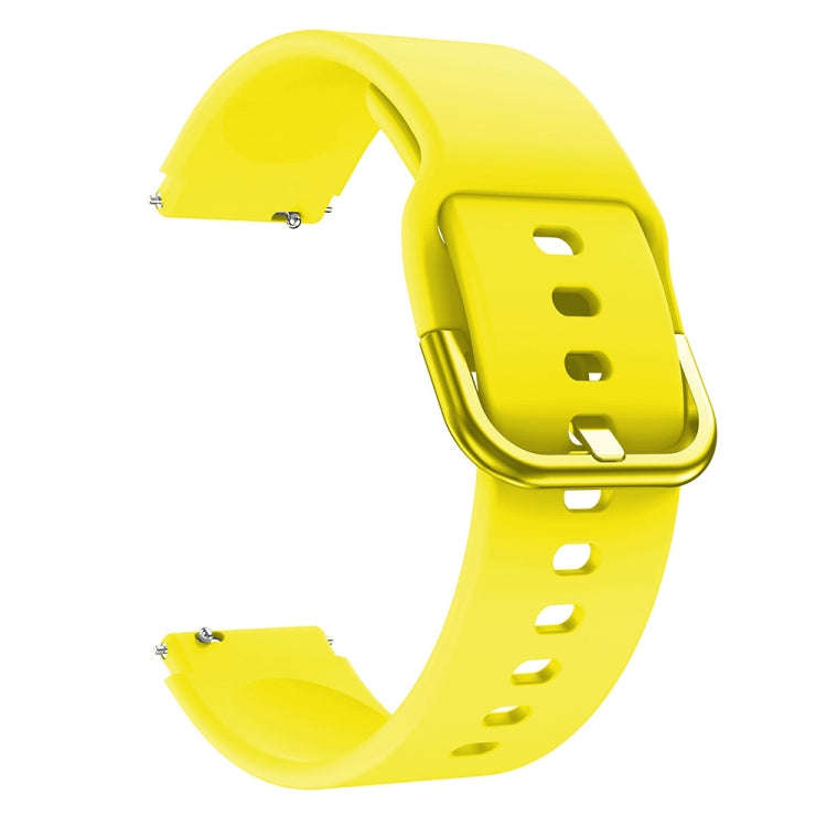 For ID205 / Willful SW021 19mm Electroplating Buckle Silicone Watch Band(Yellow)