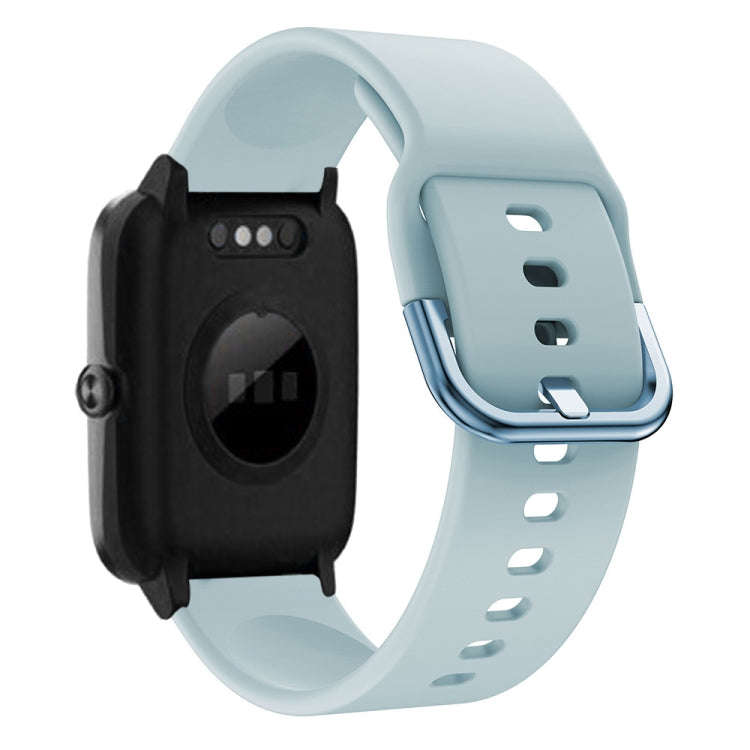 For ID205 / Willful SW021 19mm Electroplating Buckle Silicone Watch Band(Light Blue)