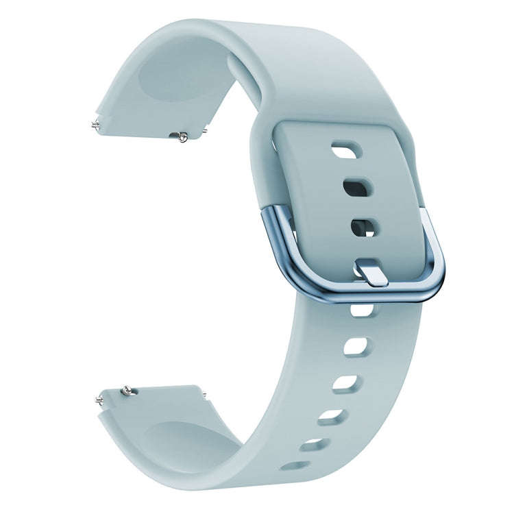 For ID205 / Willful SW021 19mm Electroplating Buckle Silicone Watch Band(Light Blue)