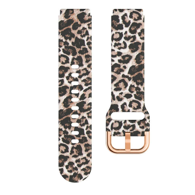 For ID205 / Willful SW021 19mm Silicone Printing Watch Band(Leopard Print)