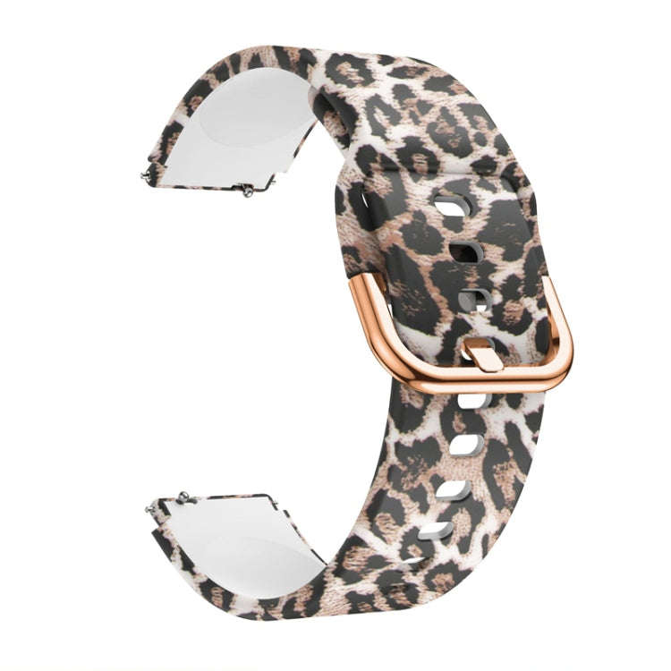 For ID205 / Willful SW021 19mm Silicone Printing Watch Band(Leopard Print)