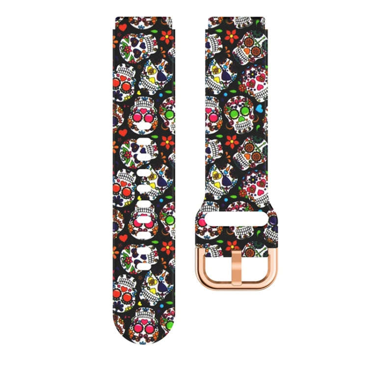 For ID205 / Willful SW021 19mm Silicone Printing Watch Band(Jellyfish)