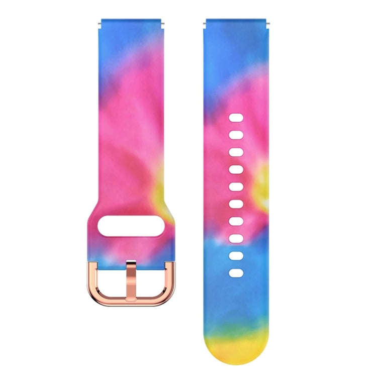 For ID205 / Willful SW021 19mm Silicone Printing Watch Band(Colorful)