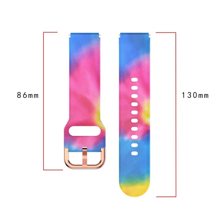 For ID205 / Willful SW021 19mm Silicone Printing Watch Band(Leopard Print)