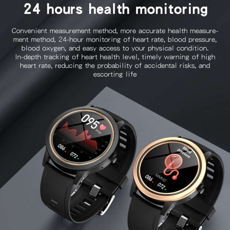 A60 1.32 inch IPS HD Screen Smart Watch, Support Bluetooth Calling/Blood Pressure Monitoring(Black)