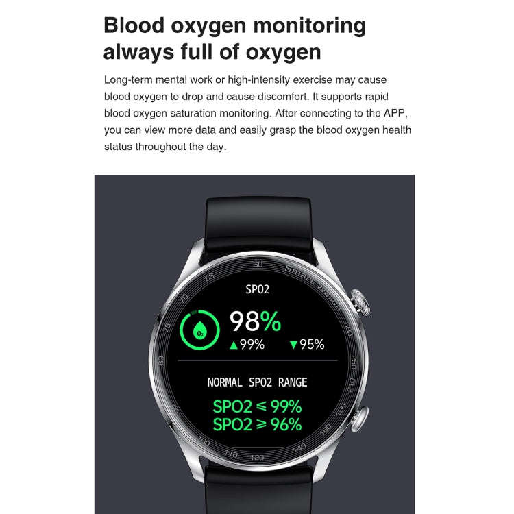 AK32 1.36 inch IPS Touch Screen Smart Watch, Support Bluetooth Calling/Blood Oxygen Monitoring,St...