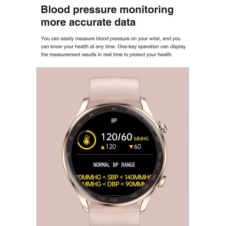 AK32 1.36 inch IPS Touch Screen Smart Watch, Support Bluetooth Calling/Blood Oxygen Monitoring,St...