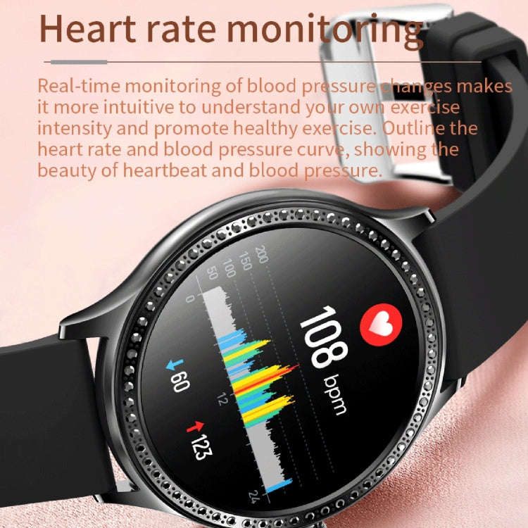 AK35 1.32 inch IPS Color Screen Smart Watch, Support Sleep Monitoring/Blood Oxygen Monitoring(Sil...