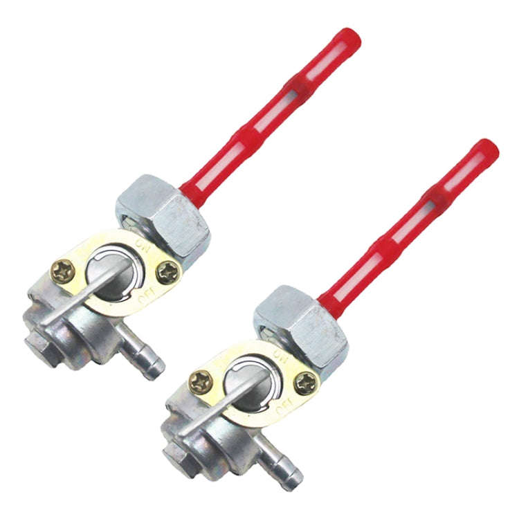 2 PCS Motorcycle Fuel Tap Valve Petcock Fuel Tank Gas Switch for Honda CB400/CB500/CB550/CB750(Red)