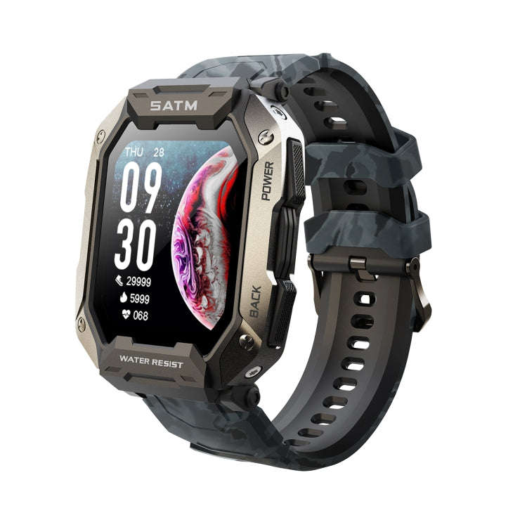 C20 1.71 inch TFT HD Screen Smart Watch, Support Heart Rate Monitoring/Blood Oxygen Monitoring(Bl...