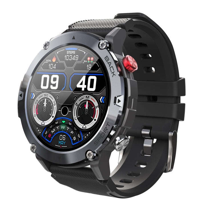 C21 1.32 inch HD Screen Smart Watch, Support Heart Rate Monitoring/Blood Oxygen Monitoring(Black)
