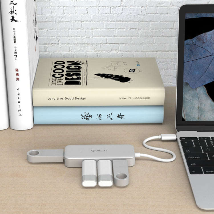 ORICO TC4U-U3 Type-C to USB 3.0 4-Port USB 3.0 Expansion HUB(Silver)