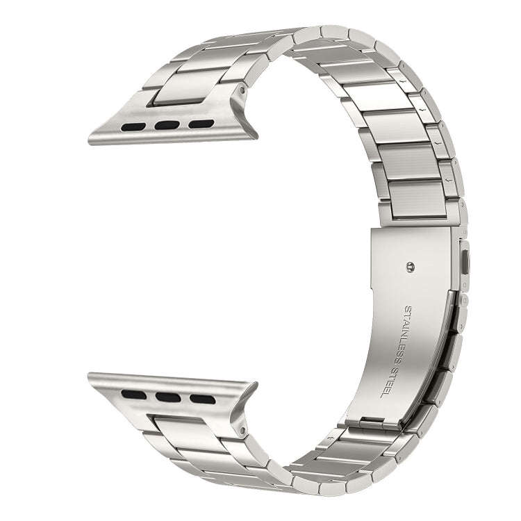 Small Waist Stainless Steel Watch Band For Apple Watch Series 9&8&7 41mm / SE 3&SE 2&6&SE&5&4 40m...