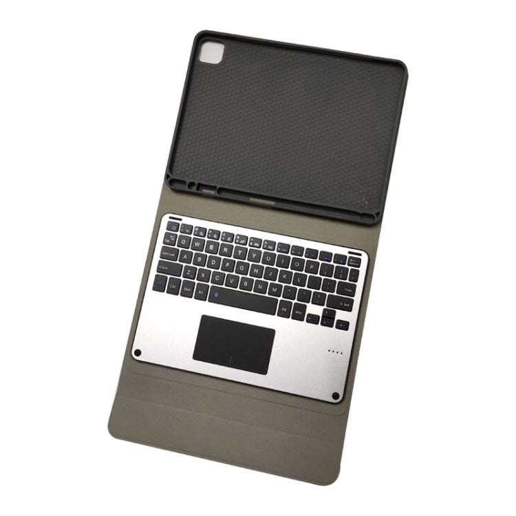 RK11L Aluminum Alloy Touch Bluetooth Keyboard Horizontal Flip Leather Tablet Case for iPad Pro 11...