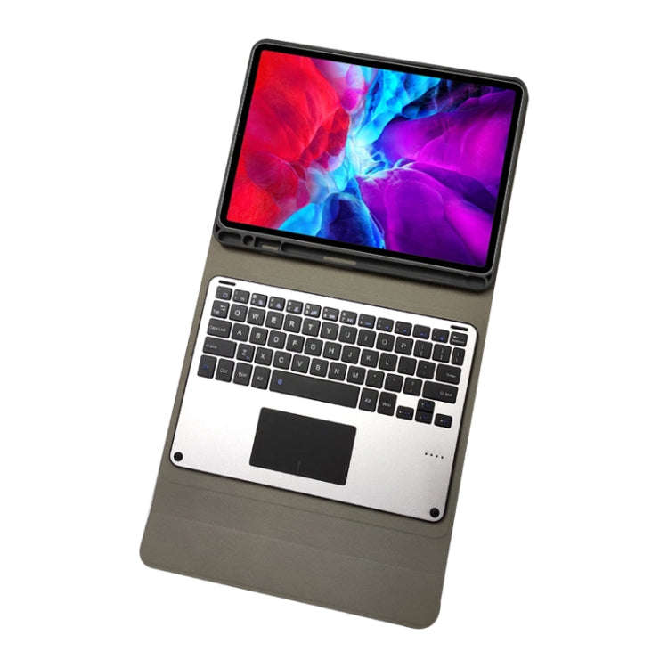 RK11L Aluminum Alloy Touch Bluetooth Keyboard Horizontal Flip Leather Tablet Case for iPad Pro 11...