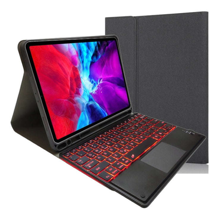 RK11T Backlight Detachable Touch Bluetooth Keyboard TPU Horizontal Flip Leather Tablet Case for i...