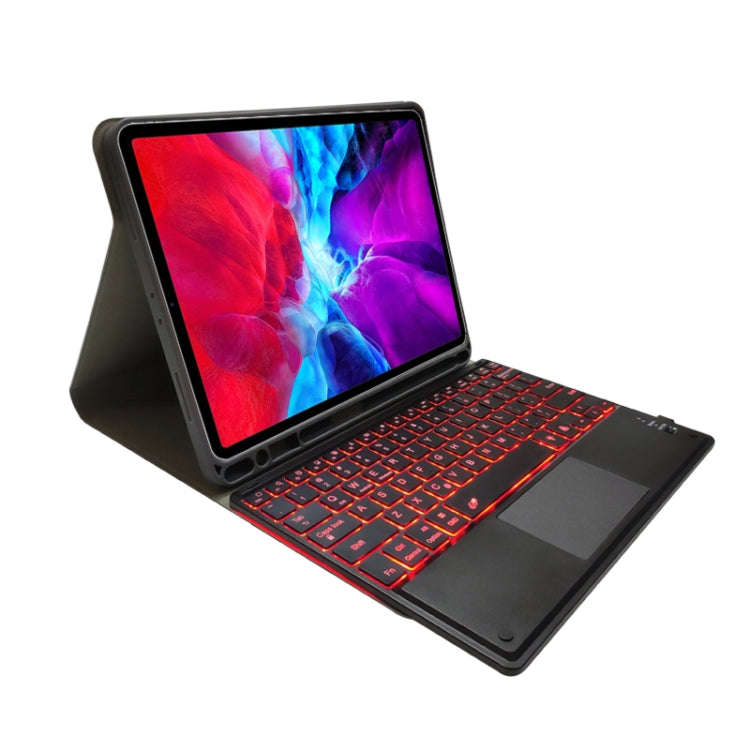 RK11T Backlight Detachable Touch Bluetooth Keyboard TPU Horizontal Flip Leather Tablet Case for i...